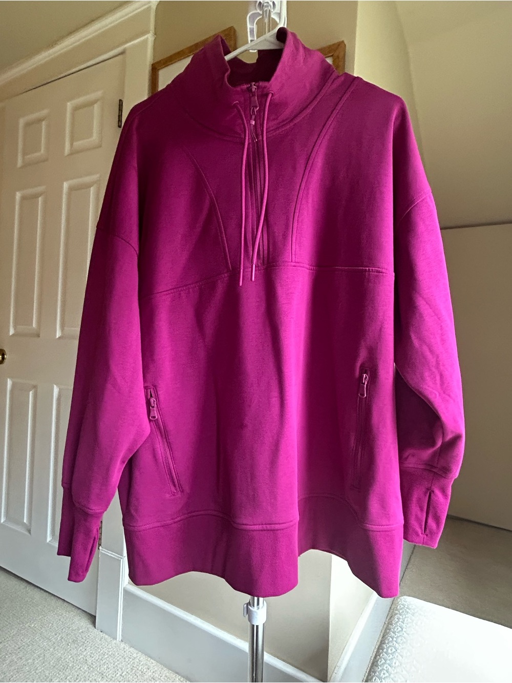 Old Navy Half-Zip Pullover Sweater - Magenta XXL. Like New
